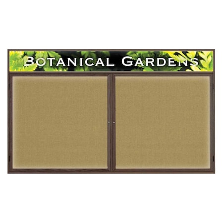 United Visual Products Open Faced Traditional Corkboard, 48x36" UV642A-BLACK-BLACK